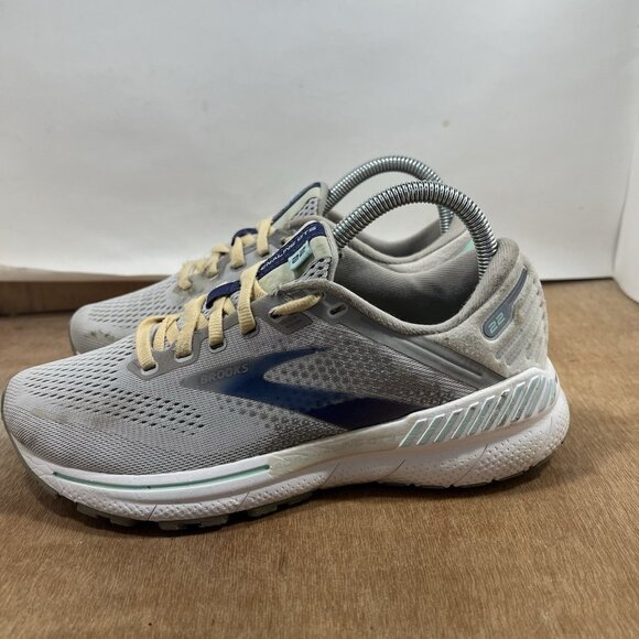 Brooks Adrenaline GTS 22 Womens Size 7.5 Grey Running Shoes - Picture 4 of 10